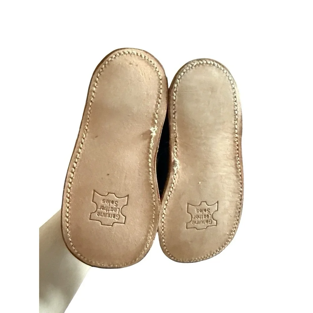 Vintage Edwards Blue‎ walking shoes size 7 1/2 EE leather shoes NEW toddler